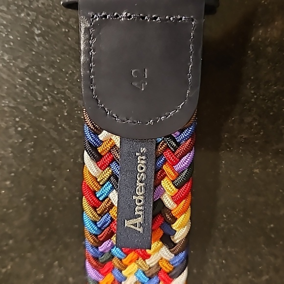 ANDERSON'S Paracord Woven Belt ~ Classic Rainbow 42 NWT - Picture 12 of 14